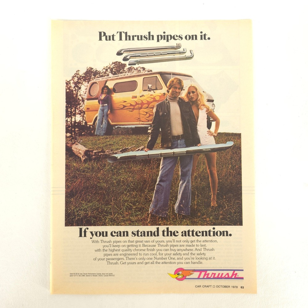 Vintage Dodge B Series Custom Van Print Ad 1978 Advertising Collector Display